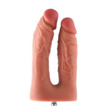 Hismith 8' Realistischer Doppel Dildo Aufsatz für Hismith Premium Sex Machine mit KlicLok-Anschluss