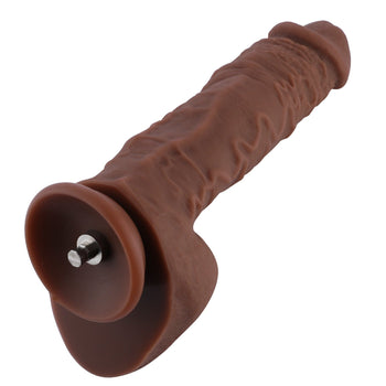 Hismith 9' Riesiger Silikon-Dildo für Hismith Sexmaschine mit KlicLok-Anschluss - braun